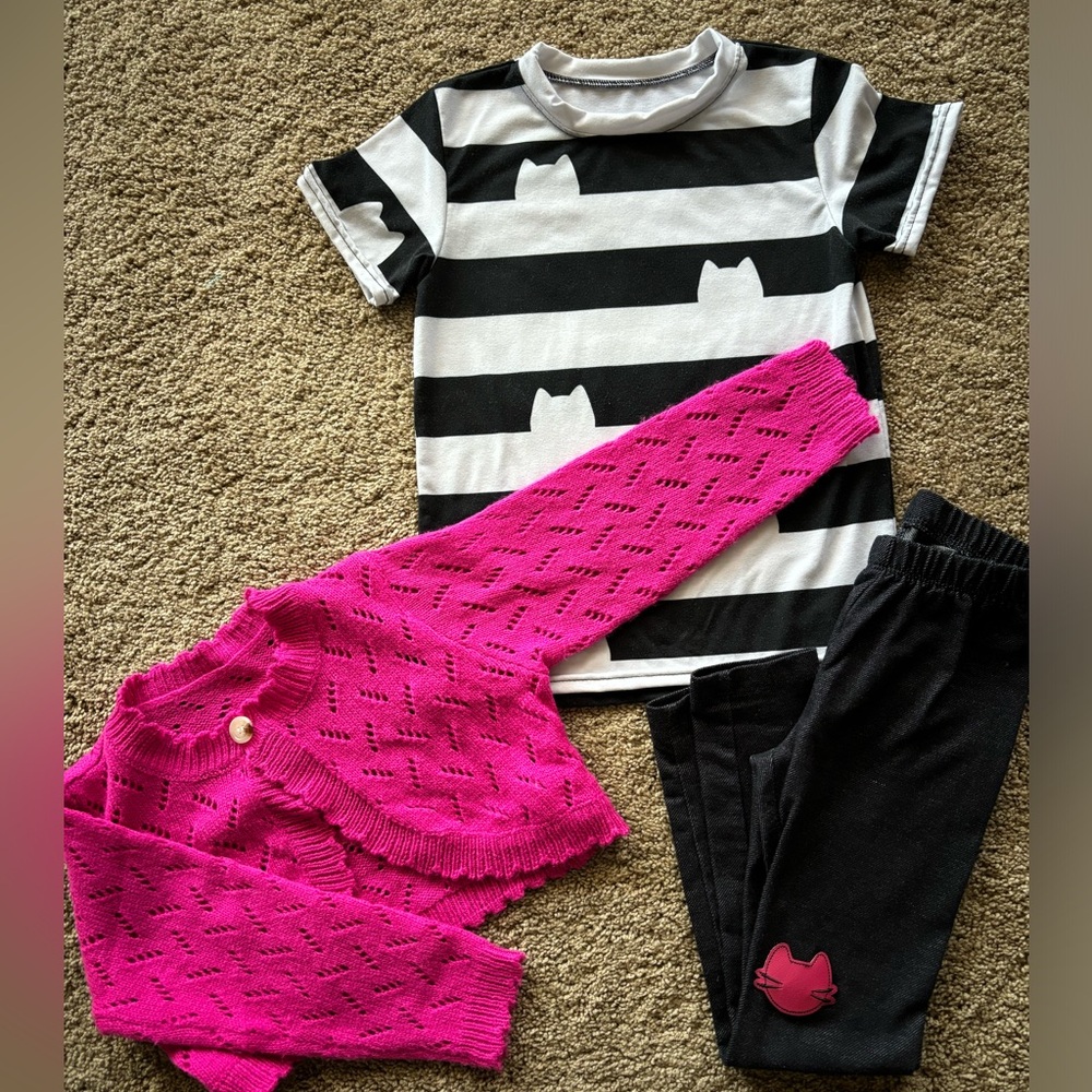 Girls Gabby’s Dollhouse costume, size 5 - put together from Etsy